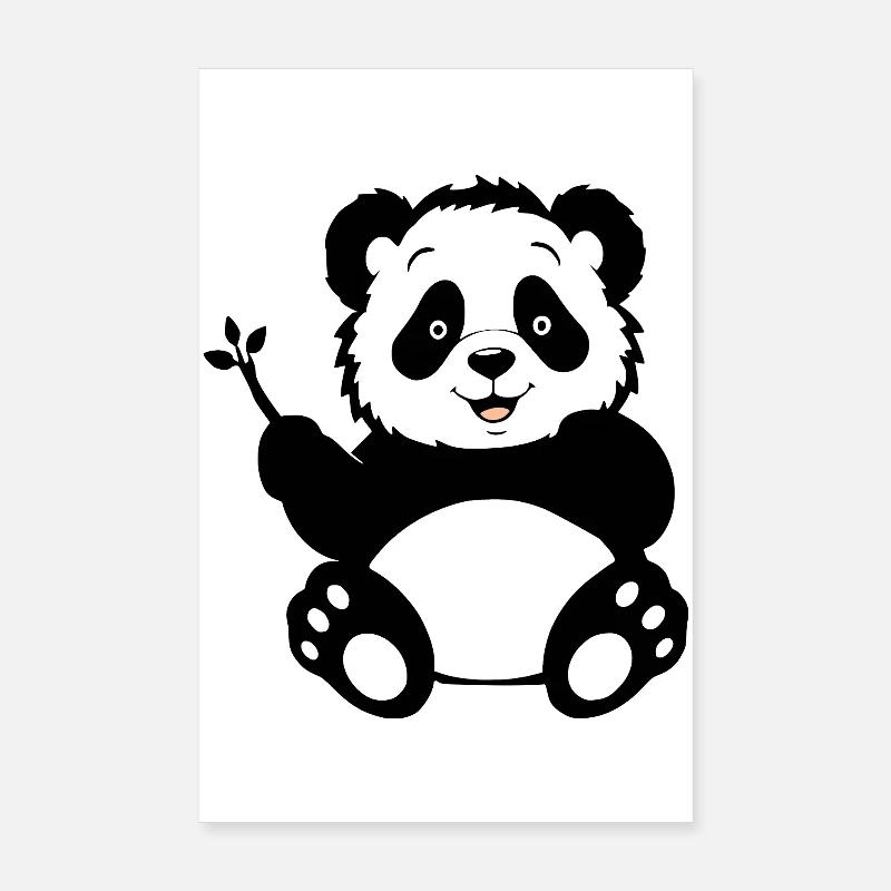 Panda Poster 20 x 30 cm