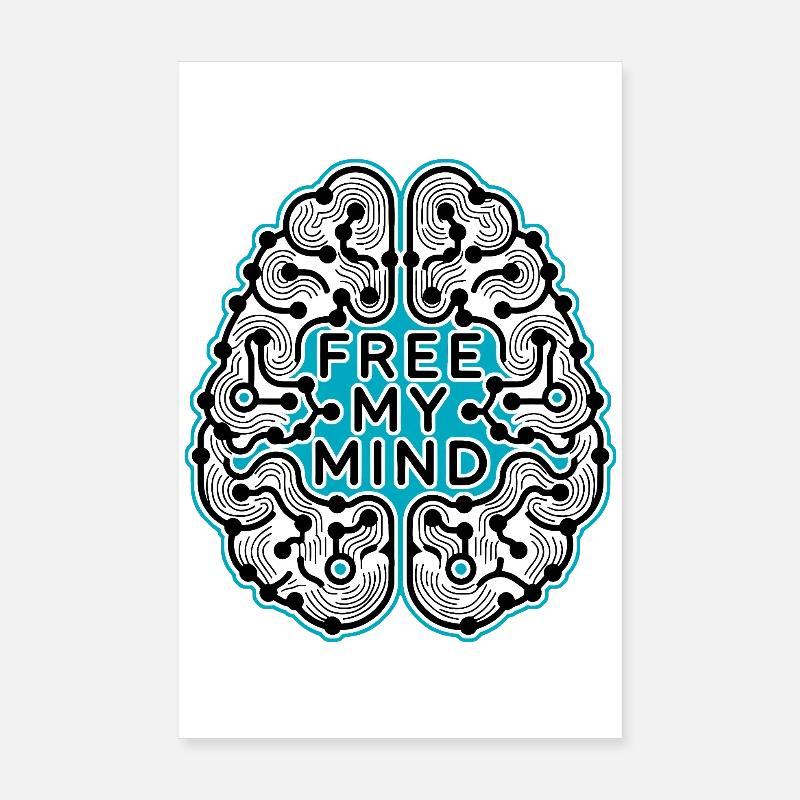 FREE MY MIND #1 - let's talk Poster 8" x 12" (20x30 cm)