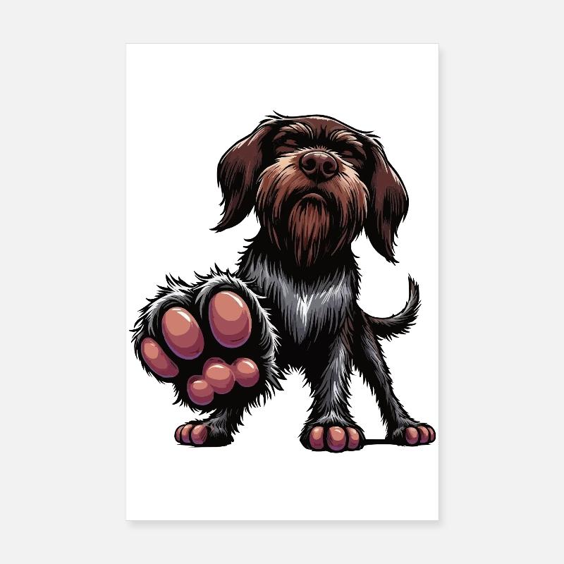 German Wirehaired German Wirehaired Owner Poster 8" x 12" (20x30 cm)