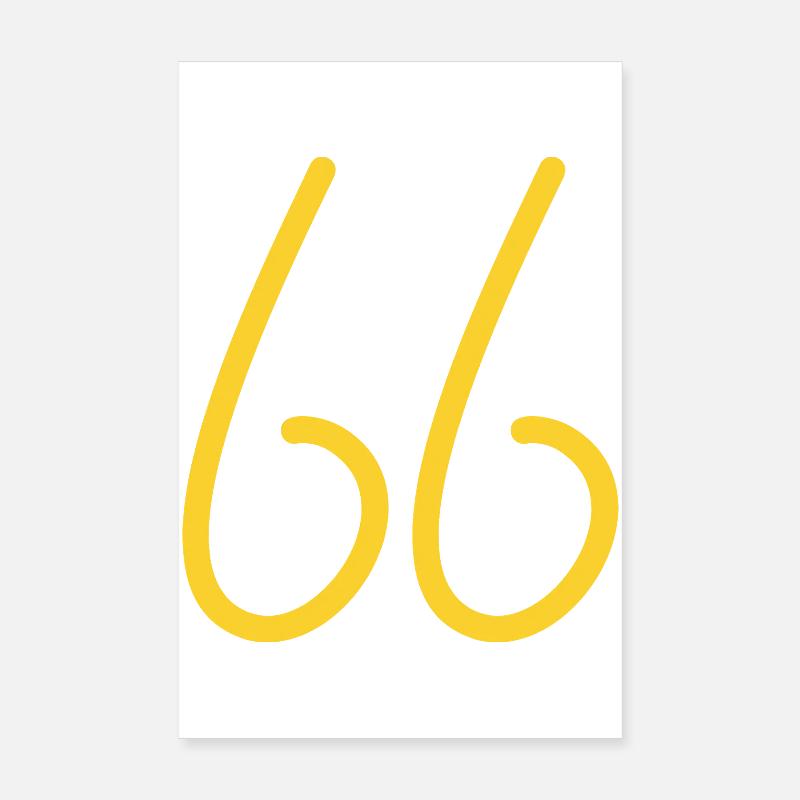 66 - Poster 20x30 cm - Weiß