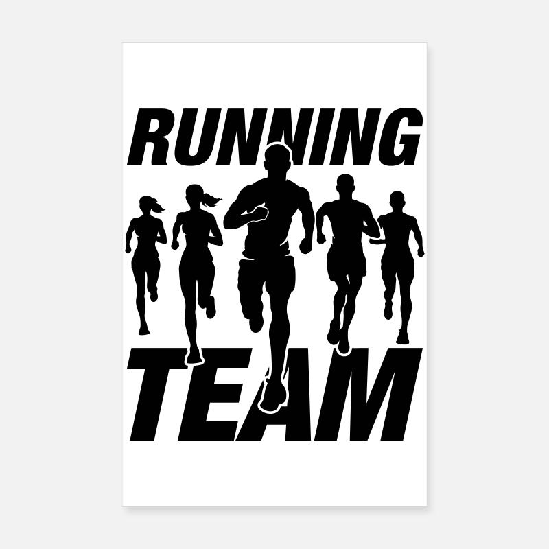 Running Team Laufen Marathon Poster 8" x 12" (20x30 cm)