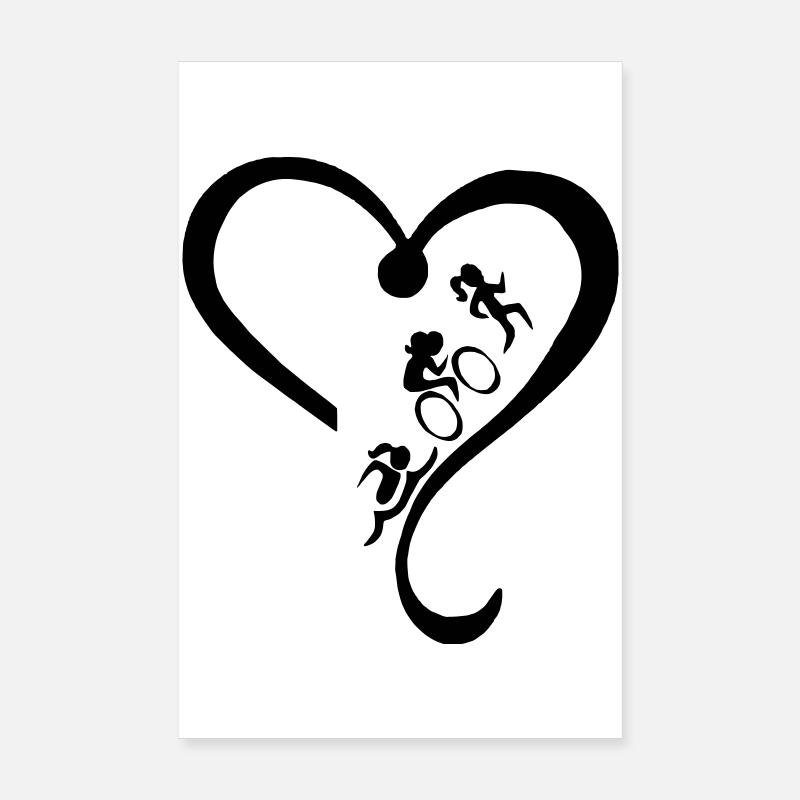 Triathlon-holic Poster 8" x 12" (20x30 cm)