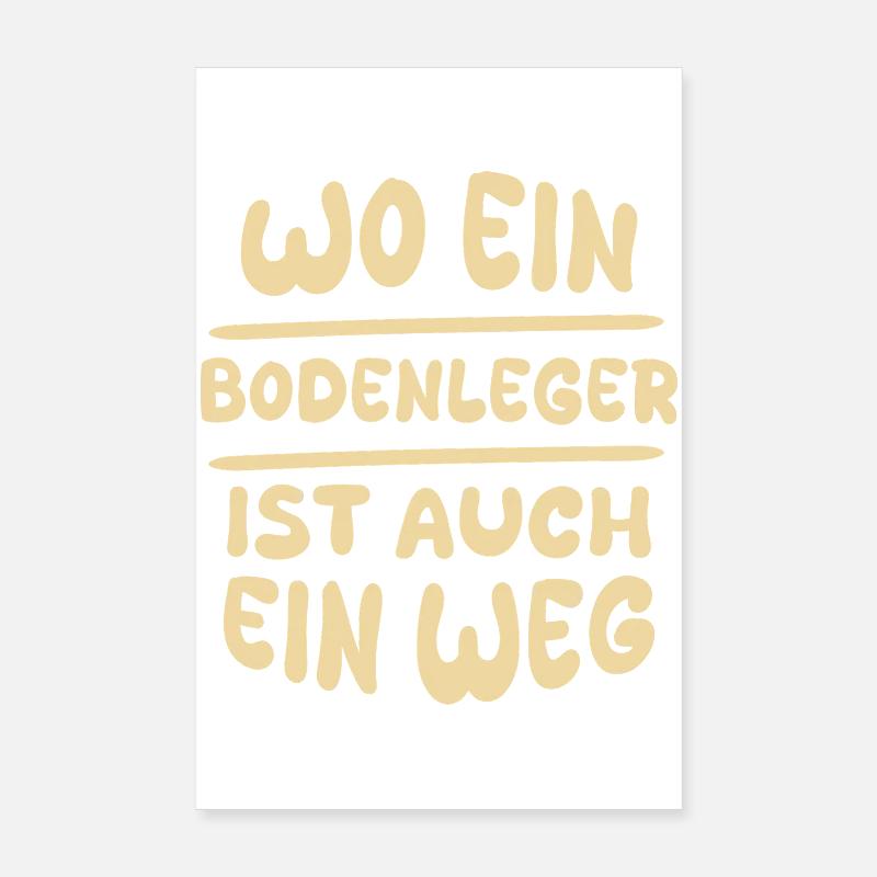 Bodenleger Poster 20x30 cm
