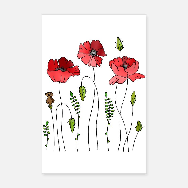 Blumen Poster 20x30 cm