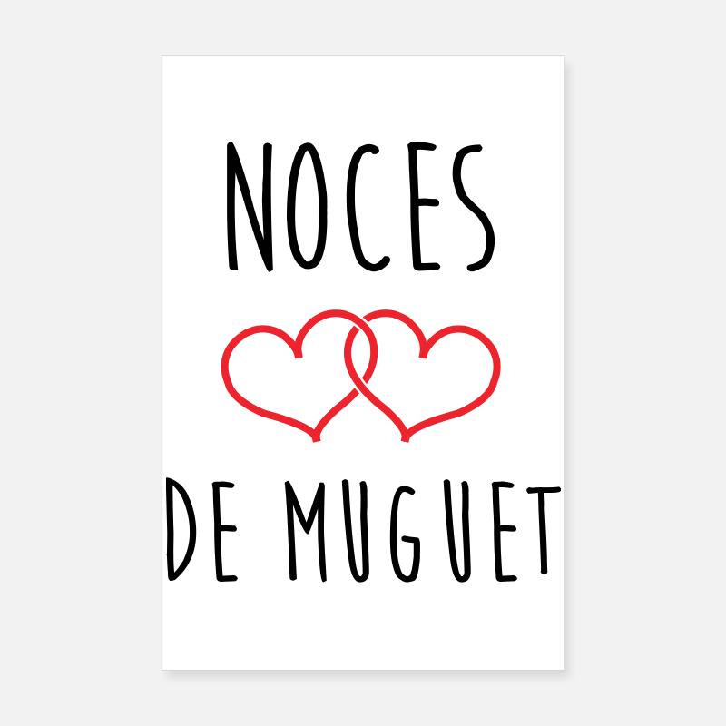 Maiglöckchen-Hochzeit 13 Jahre Ehe Poster 20x30 cm