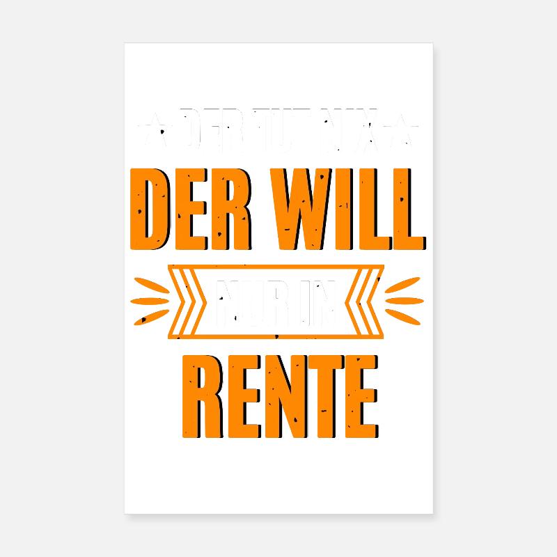 Pyro à la retraite Poster 20 x 30 cm