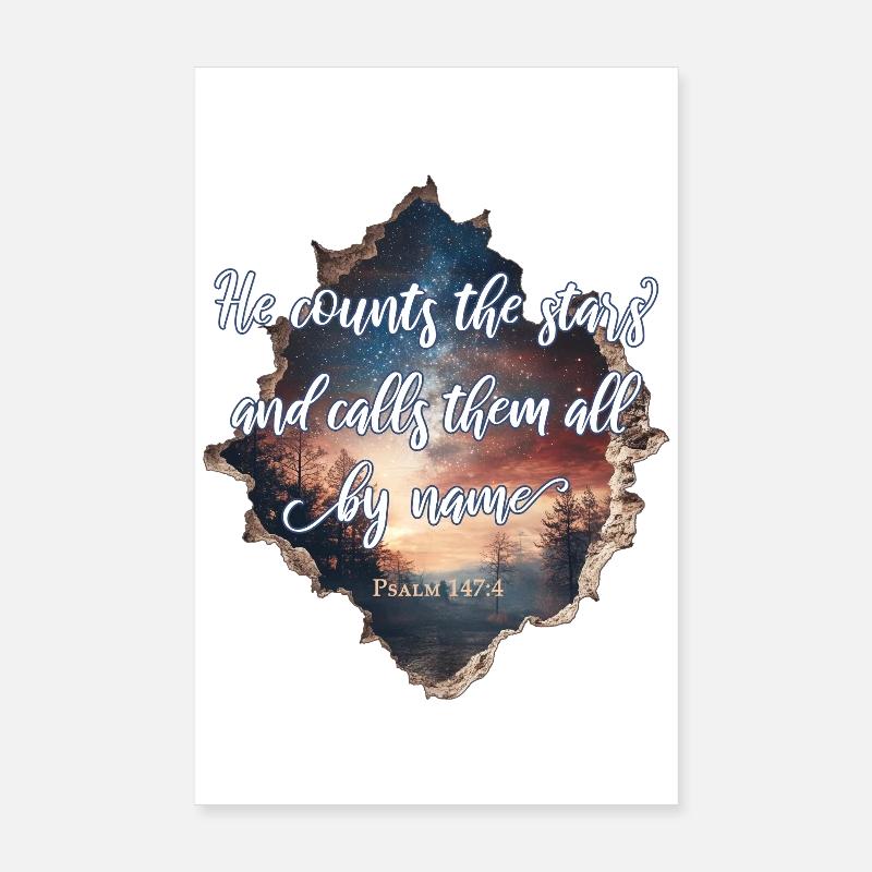 Bibelvers Christlich Poster 20x30 cm