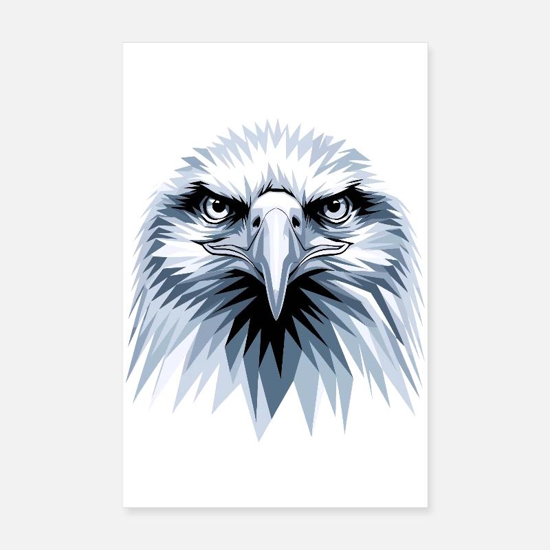 Adler Weißkopfseeadler Steinadler Seeadler Eagle Poster 20x30 cm