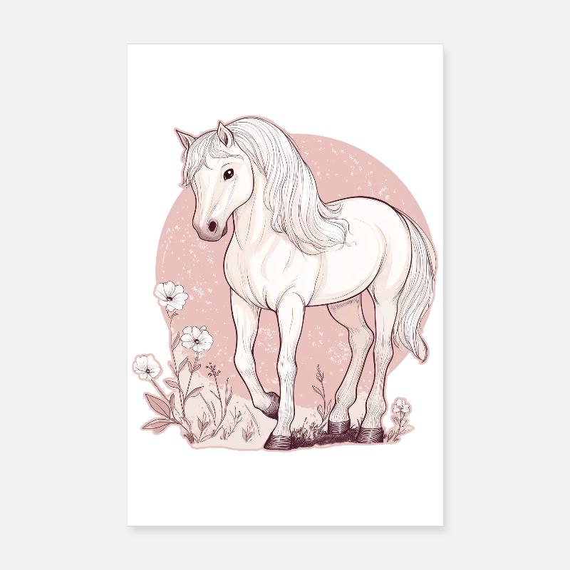 Cheval Poster 20 x 30 cm