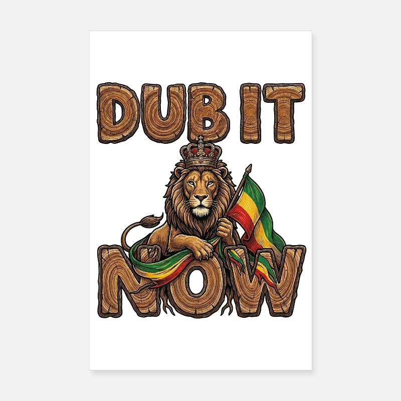 Appelez-le maintenant Wood Reggae Poster 20 x 30 cm