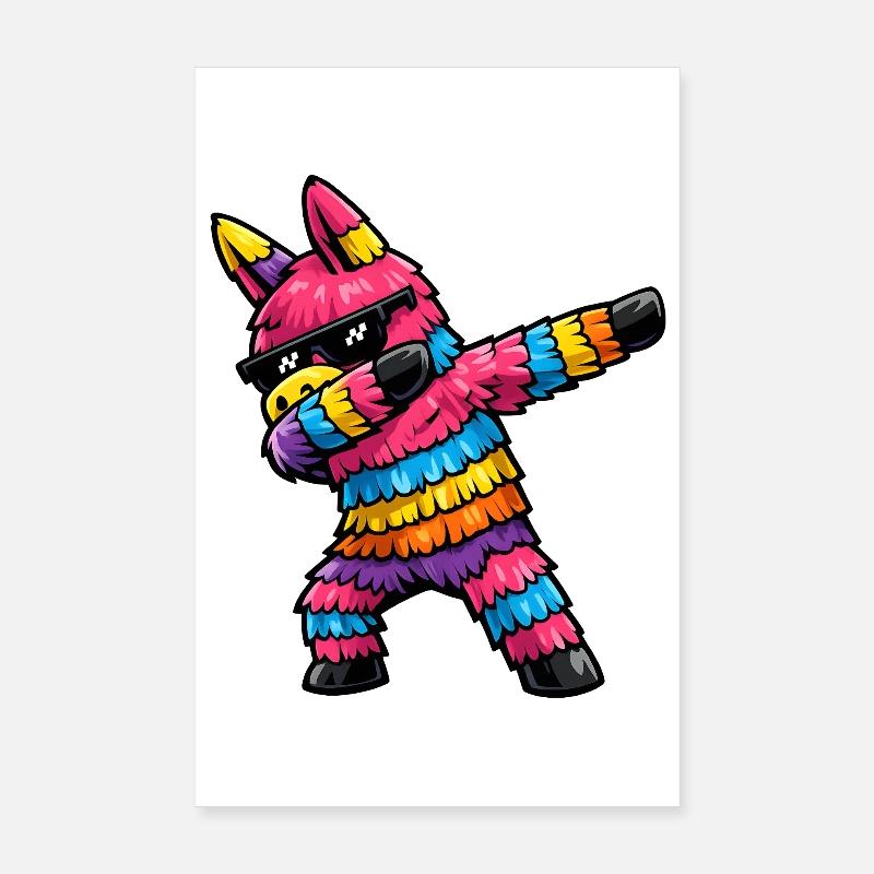 Tamponnement de la piñate Poster 20 x 30 cm