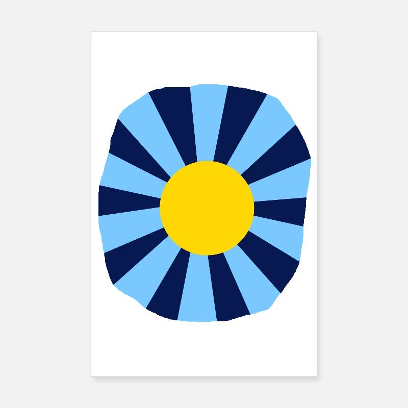 Psychedelic flower Poster 8" x 12" (20x30 cm)