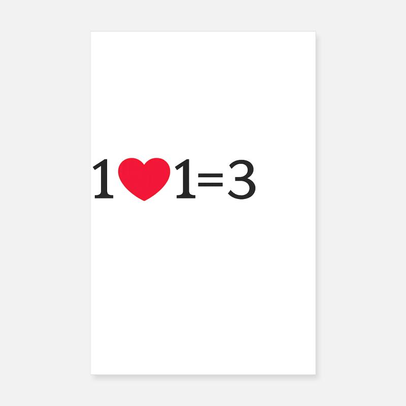 Schwangerschaftsankündigung. 1 Kern 1 = 3 Poster 20x30 cm