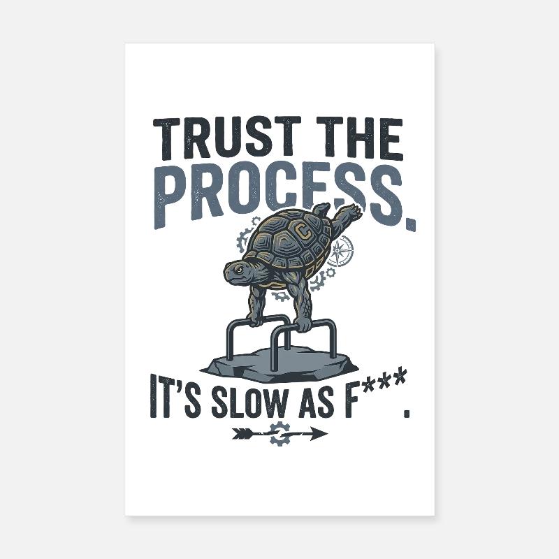 Calisthenics Schildkröte Poster 20x30 cm