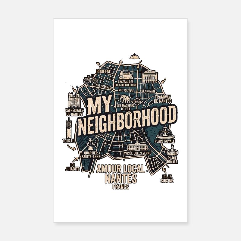 Amour Nantes Poster 20x30 cm