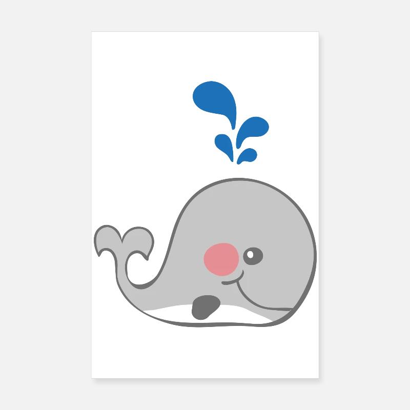 whale Poster 8" x 12" (20x30 cm)