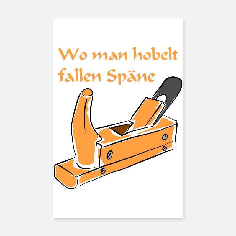 hobel werkzeug Poster 20x30 cm