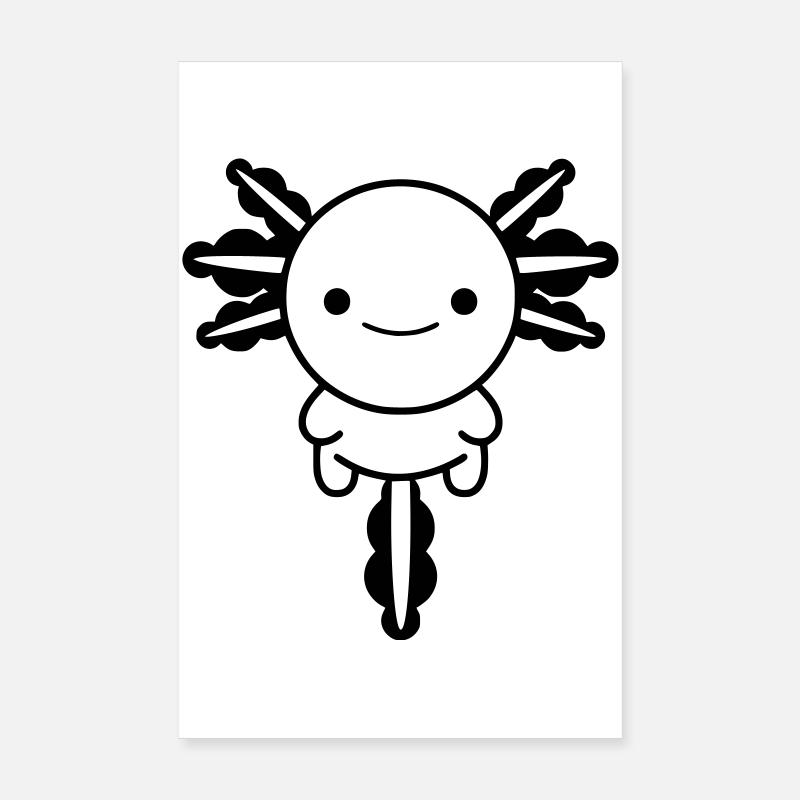 Axolotl Poster 20 x 30 cm