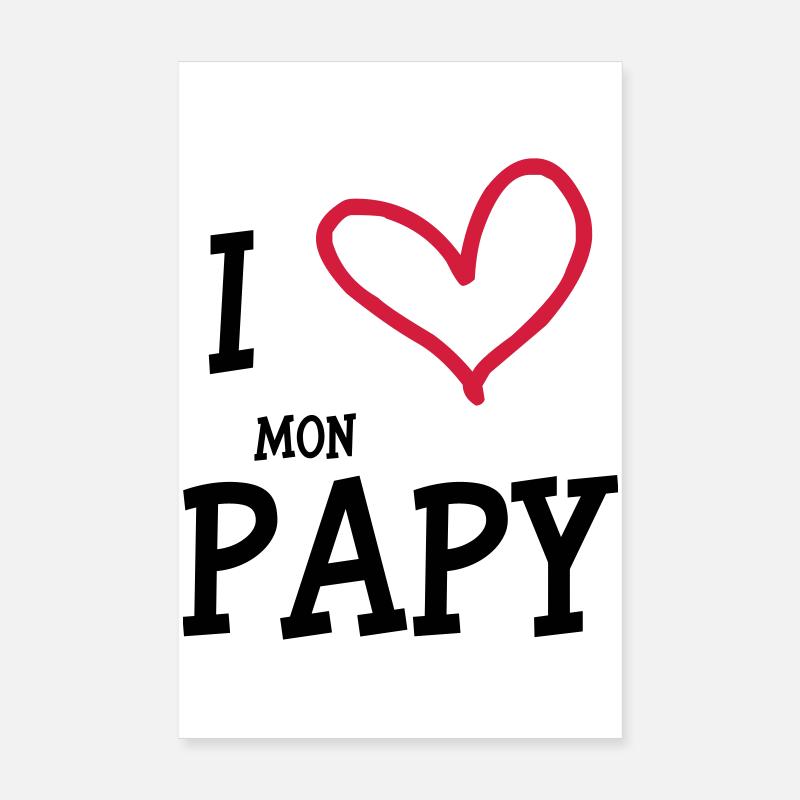 I Love my Opa Poster 20x30 cm