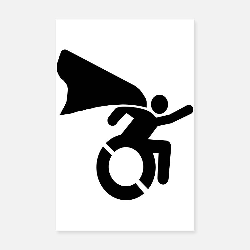 im Rollstuhl # Poster 20x30 cm