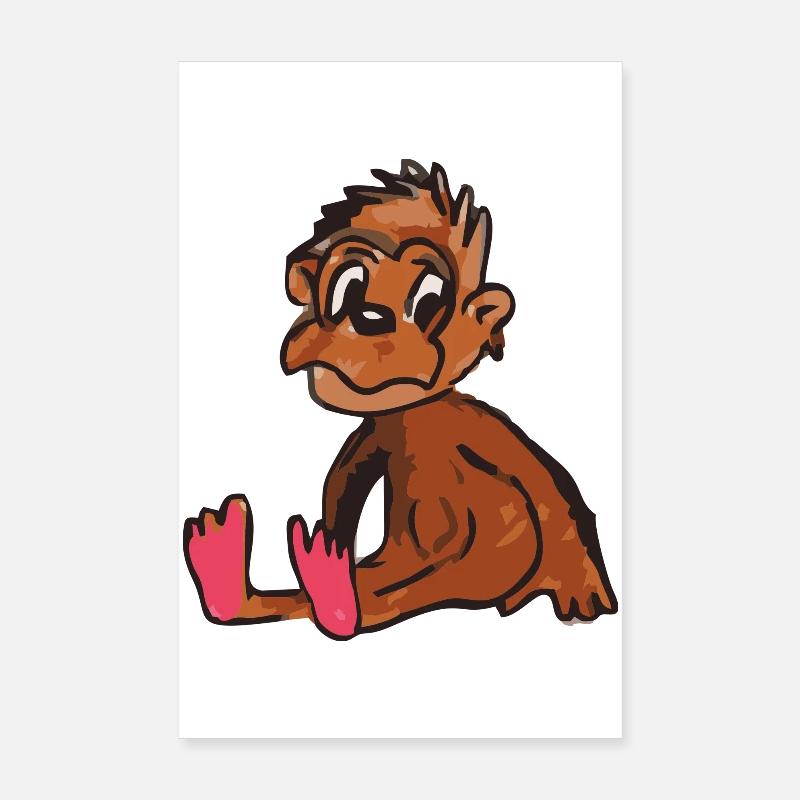 singe singe Poster 20 x 30 cm