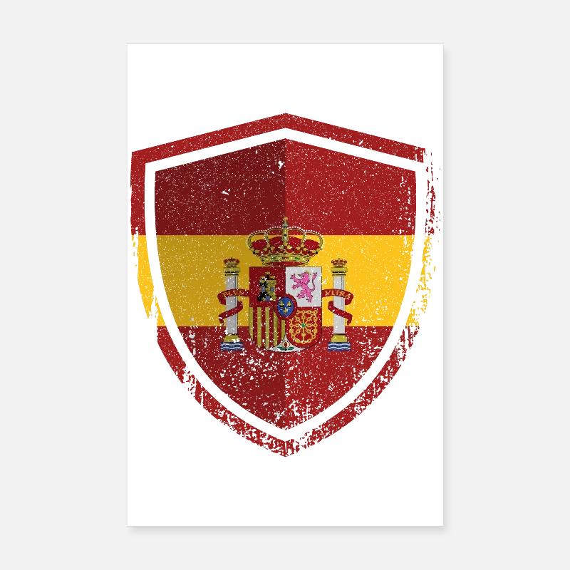 Spanischer Schildwappen Poster 20x30 cm