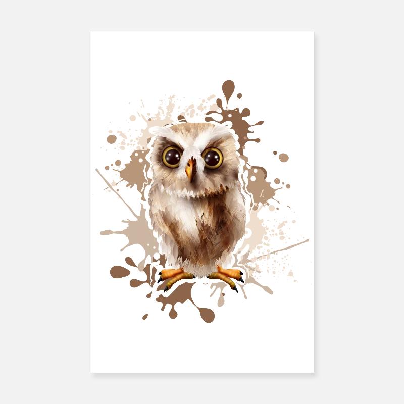 Hibou Poster 20 x 30 cm