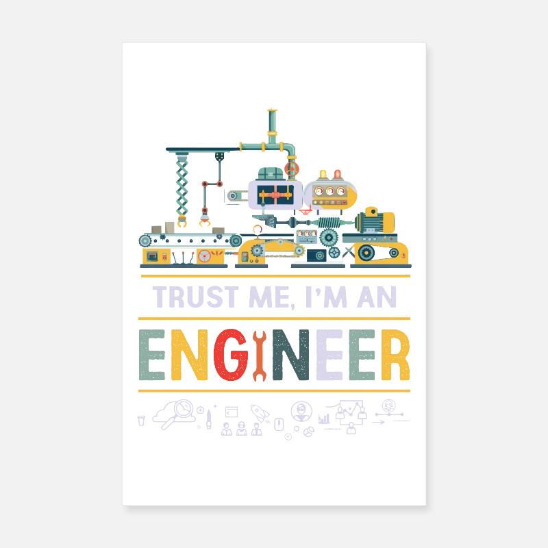 engineer Poster 8" x 12" (20x30 cm)