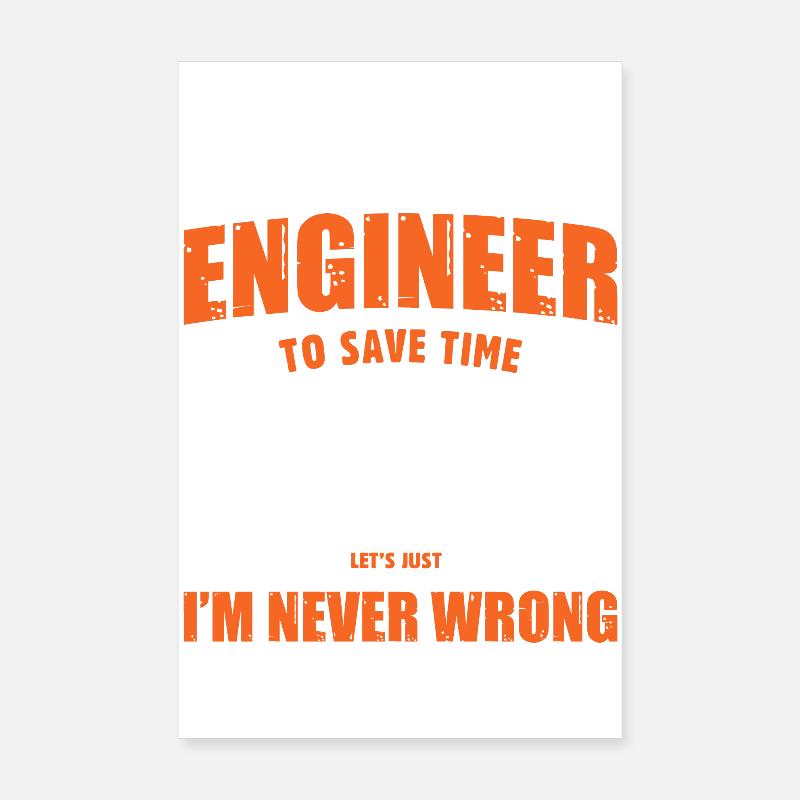 engineer Poster 8" x 12" (20x30 cm)
