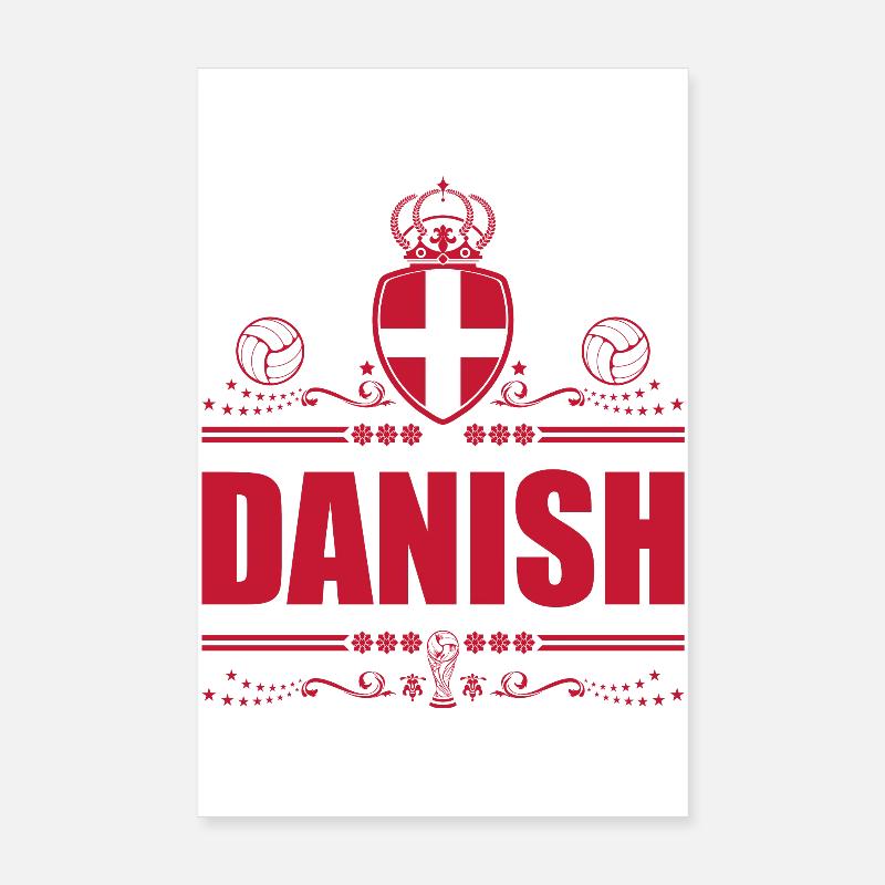 DANISH - DENMARK Poster 8" x 12" (20x30 cm)