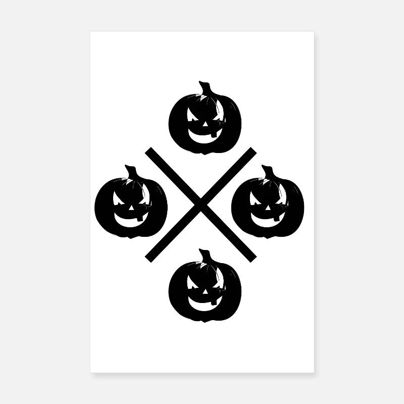 Halloween Pumpkin Citrouille Poster 20 x 30 cm