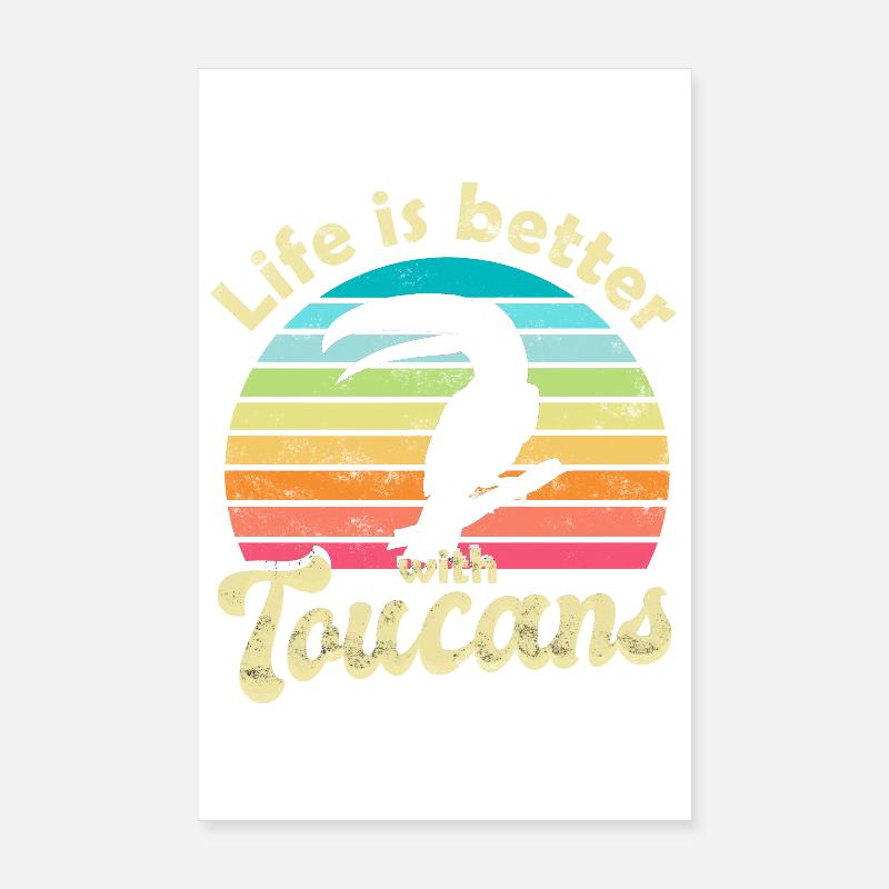 Toucan Bird Poster 8" x 12" (20x30 cm)