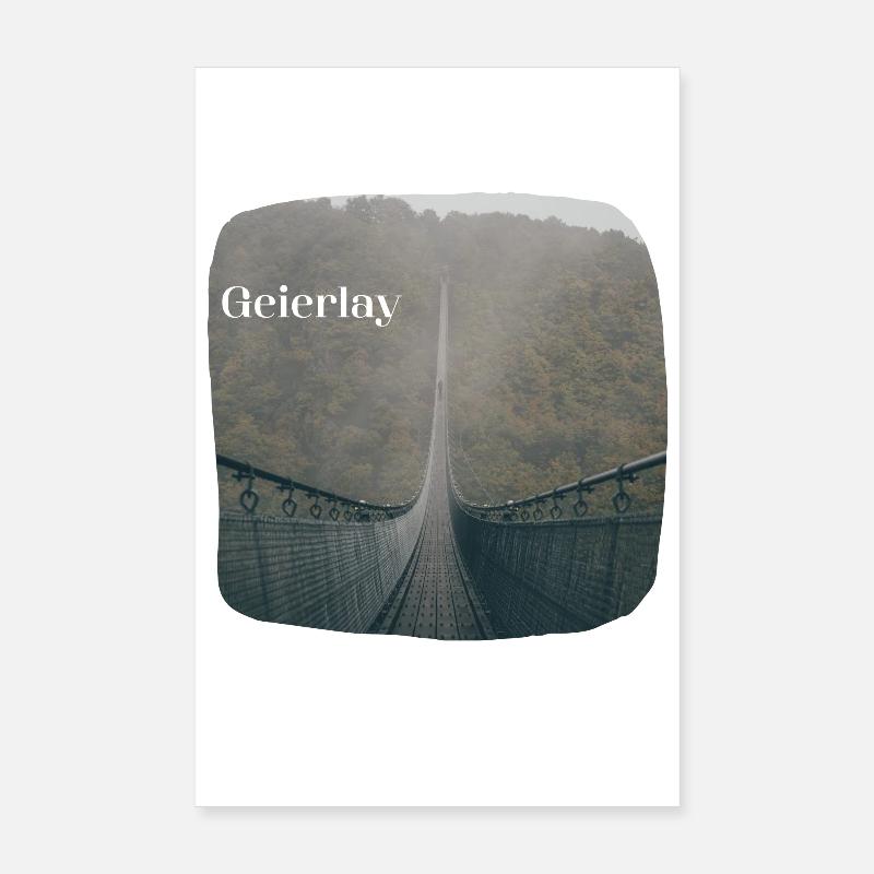 Geierlay - Poster 20x30 cm - Weiß