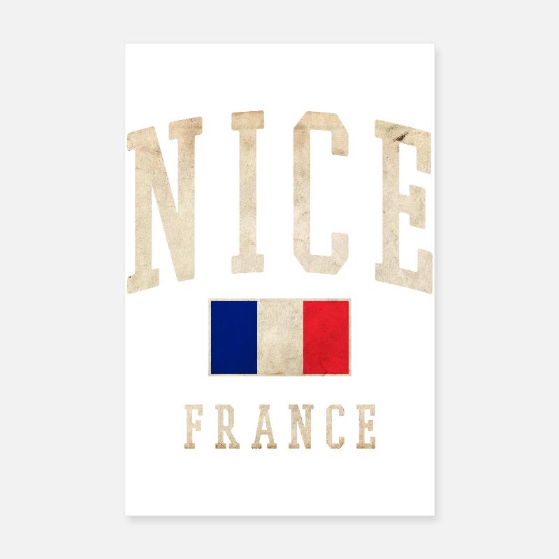Beau drapeau français Poster 20 x 30 cm