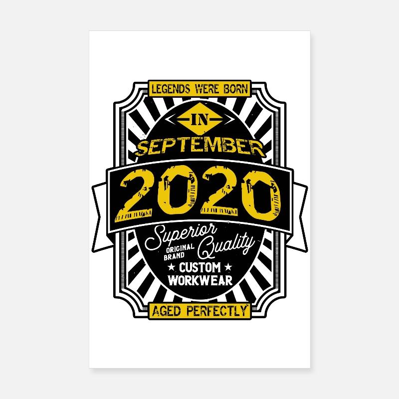 SEPTEMBER 2020 Poster 20x30 cm