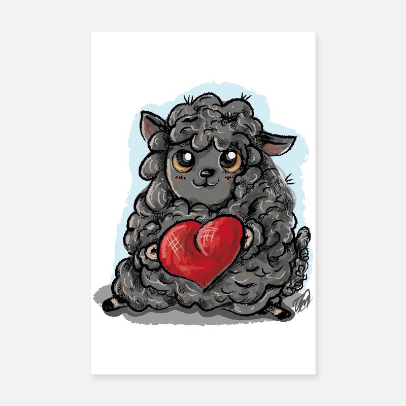 Mouton noir Poster 20 x 30 cm