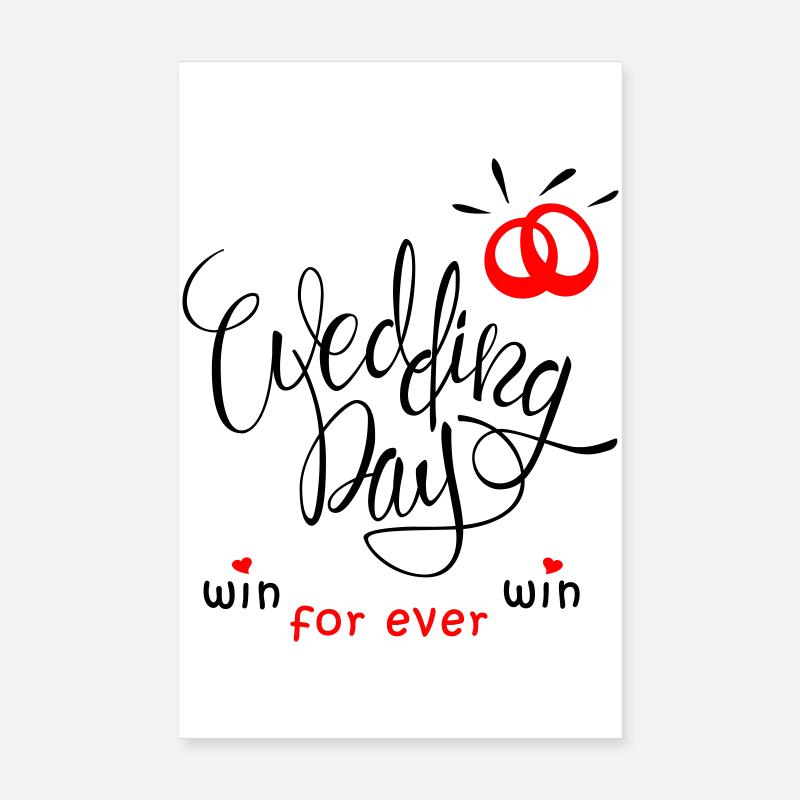 Mariage, Alliances, Mariée, Jour De Mariage Poster 20 x 30 cm