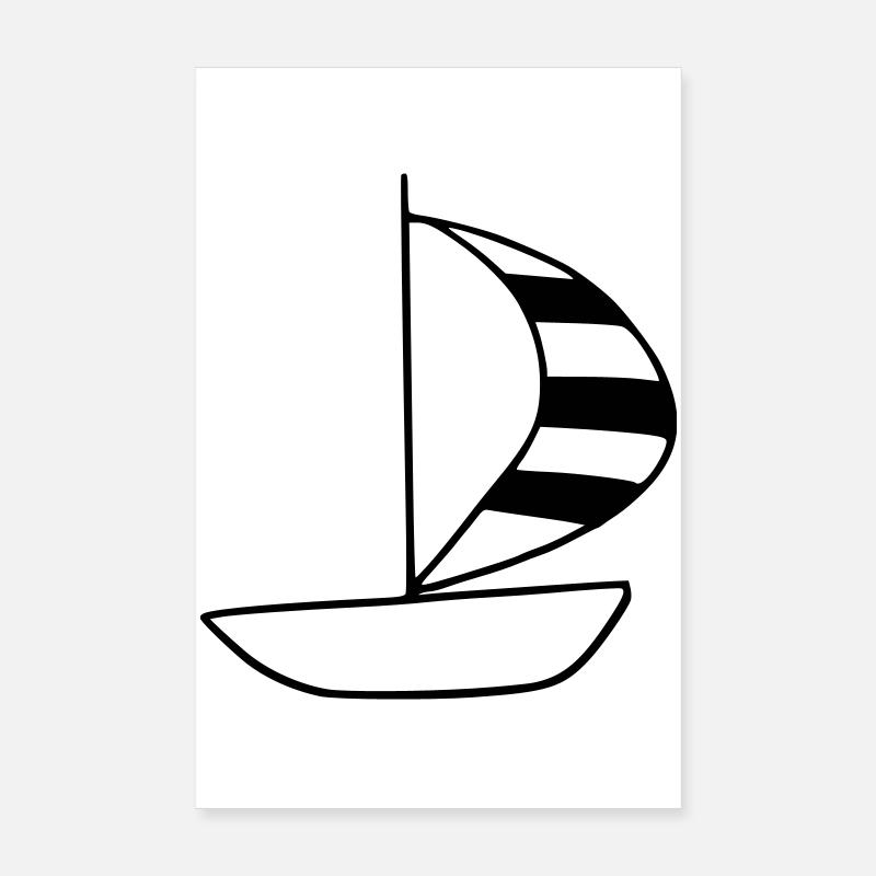 Segelboot Poster 20x30 cm