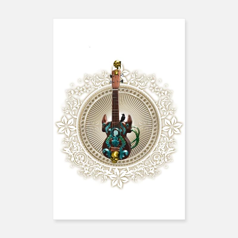 Fantasy Gitarre Poster 20x30 cm