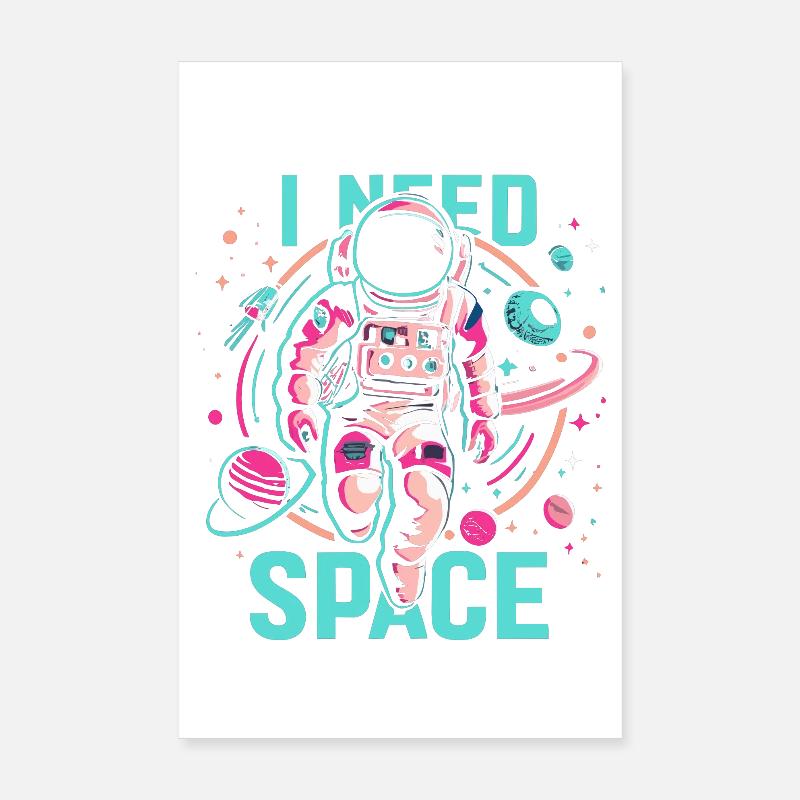 I need Space Astronaut Poster 20x30 cm