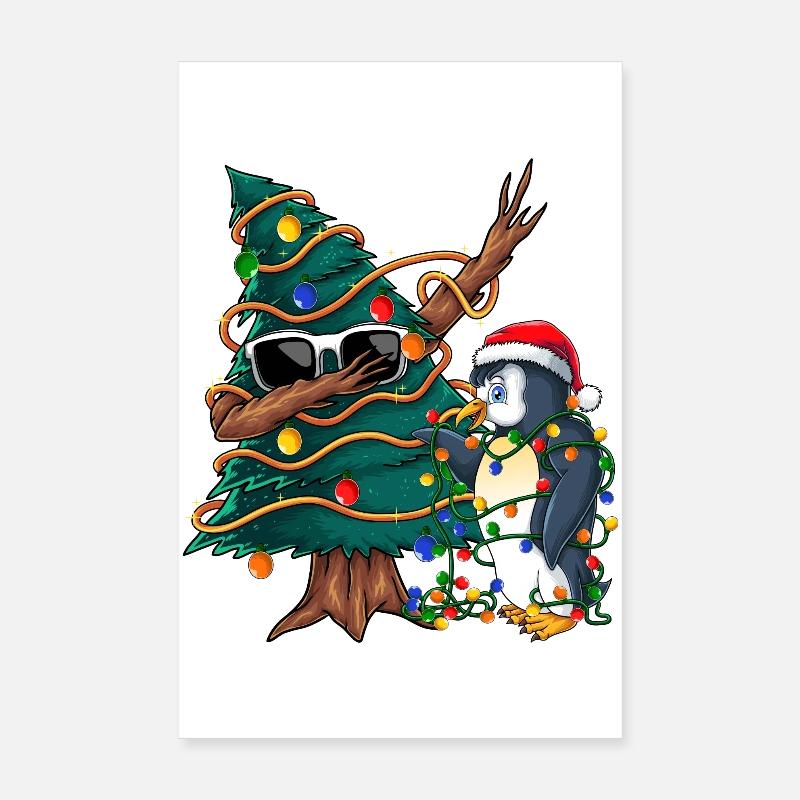Dapping Tannenbaum -Dapping Weihnachtspullover Poster 20x30 cm