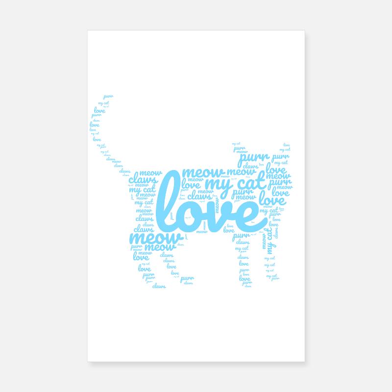 Sous-titres de chat Poster 20 x 30 cm