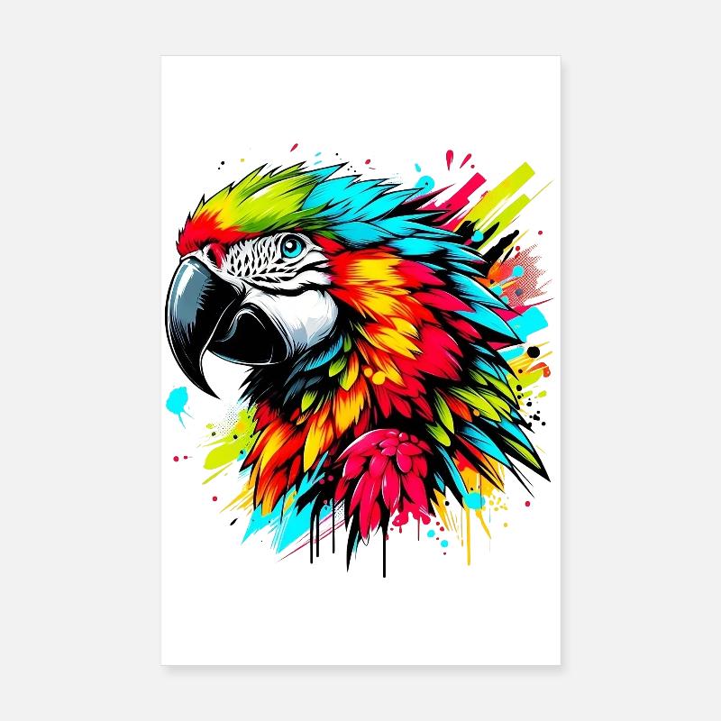 Parrot Poster 8" x 12" (20x30 cm)