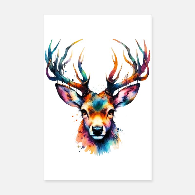 Cerf Poster 20 x 30 cm