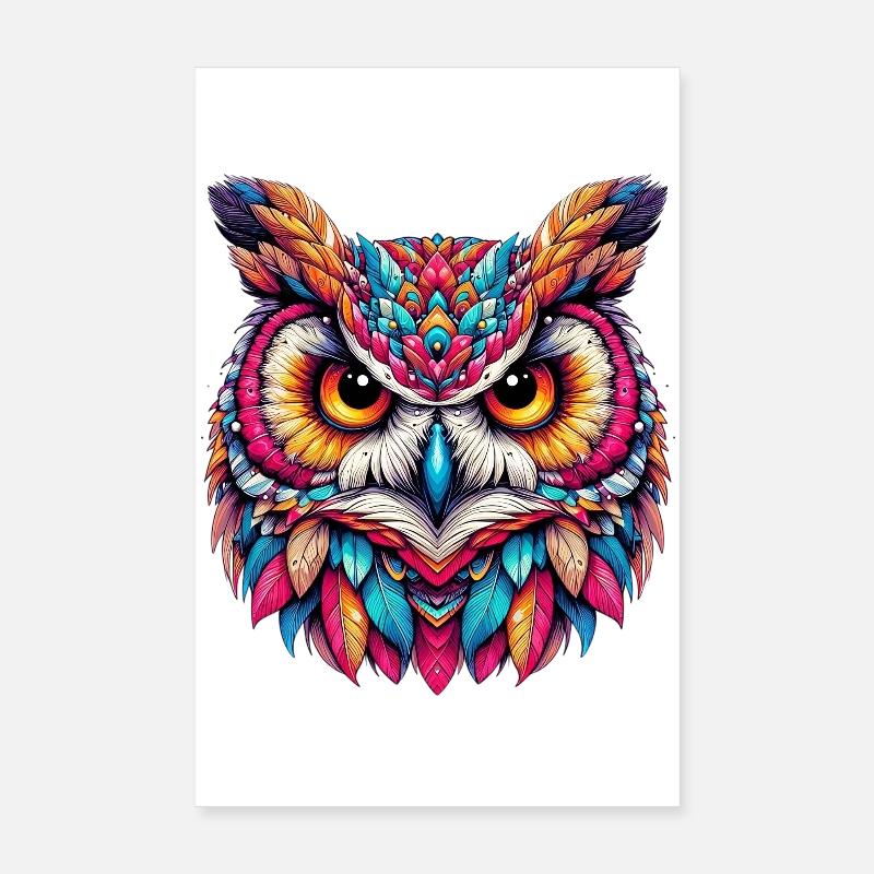 Eule Poster 20x30 cm