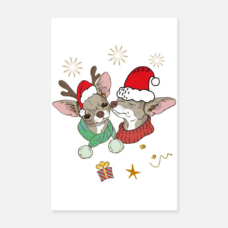 Merry Christmas Poster 8" x 12" (20x30 cm)