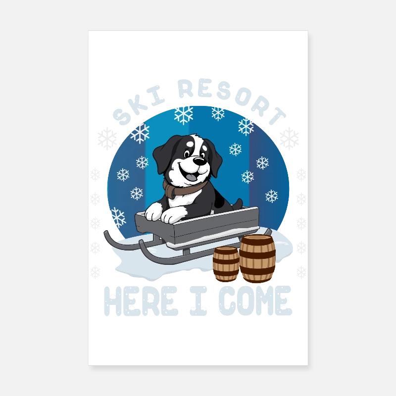 Saint-bernard Poster 20 x 30 cm