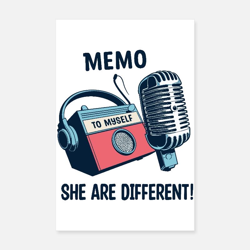 Ils sont différents ! Poster 20 x 30 cm