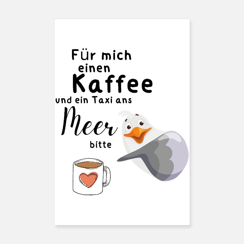 Für mich einen Kaffee Poster 20x30 cm