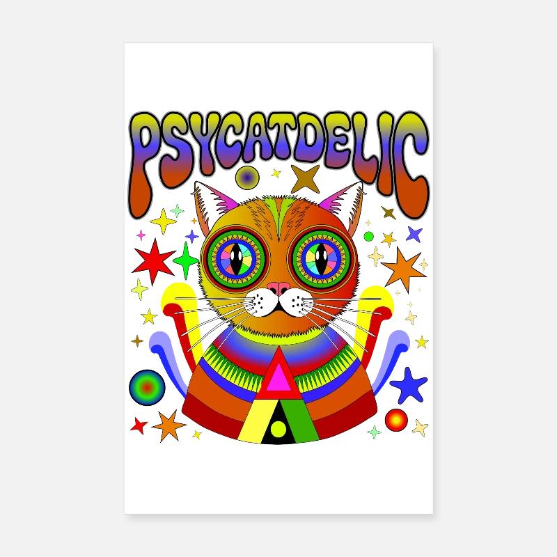 PSYCATDELIC Poster 20 x 30 cm